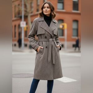 New Belted Trench Coat Size Size 42